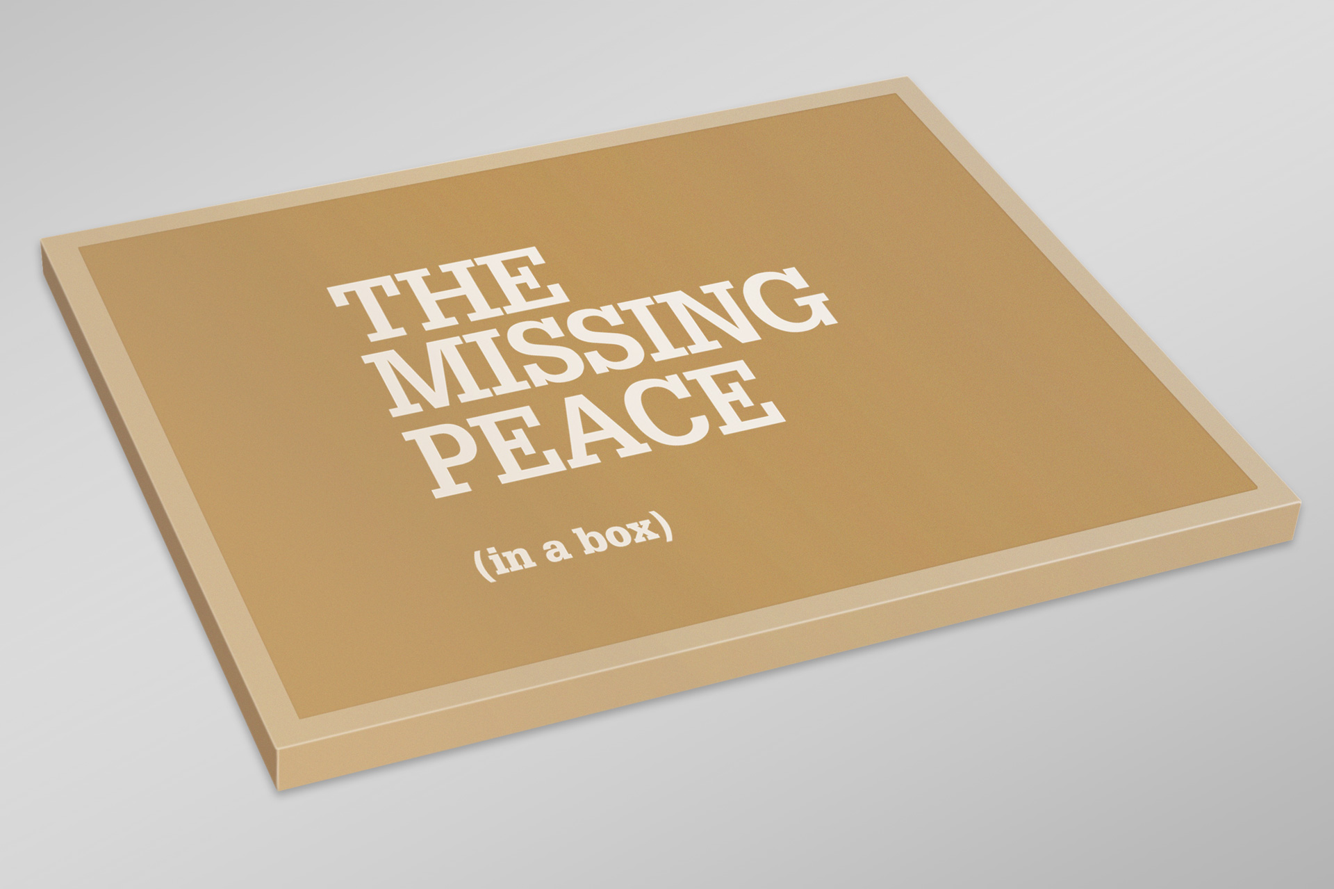 The Missing Peace (in a box) - Container Box
