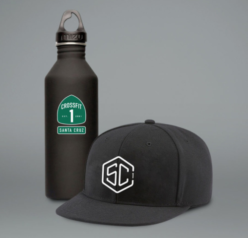Crossfit Santa Cruz Hat and Water Bottle